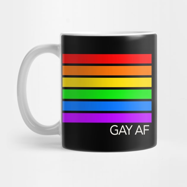 GAY AF Gay Pride Rainbow by skittlemypony